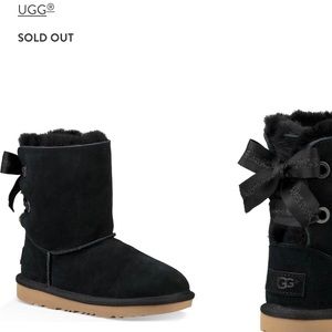 Girls Bailey Bow UGGS NWT